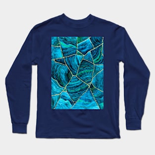 Tulum Cenote Geode Abstract Long Sleeve T-Shirt